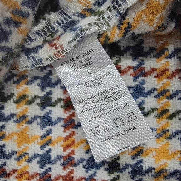 Sadie & Sage Multicolor Houndstooth Women's Skirt Size Large - Picture 10 of 10